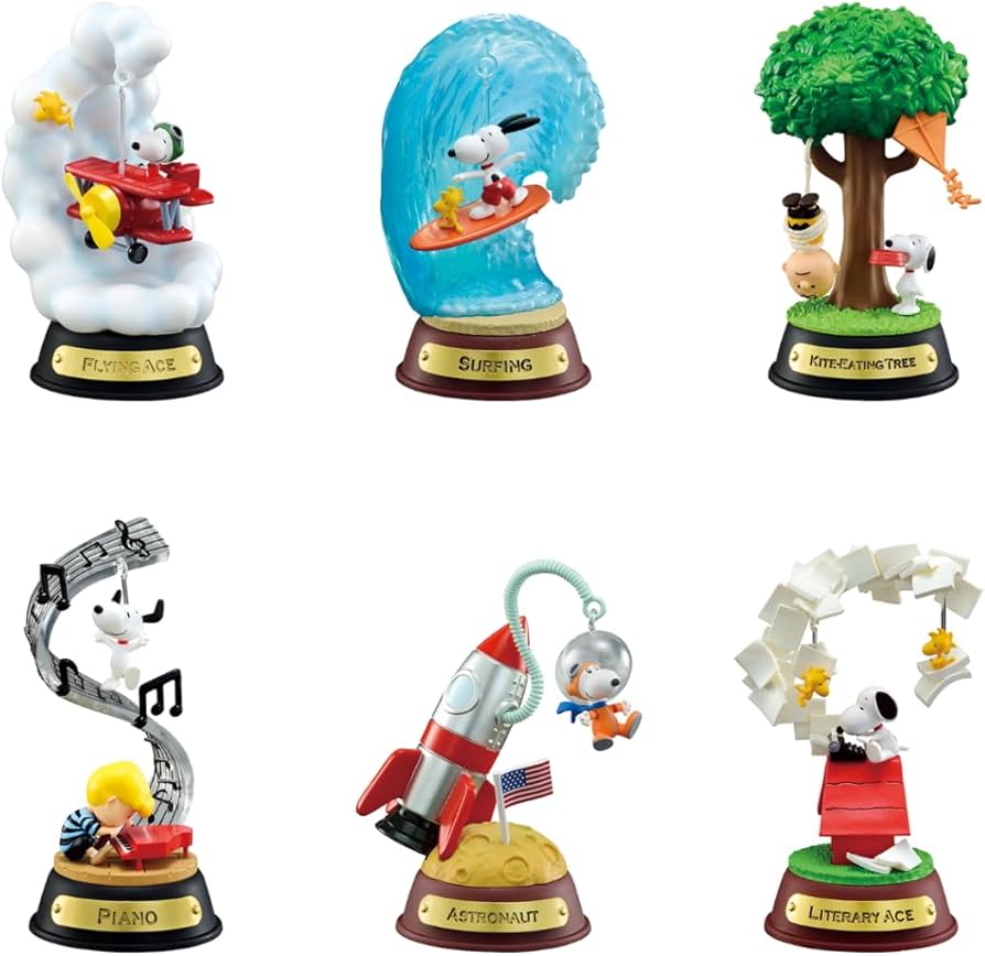 Amazon.co.jp: リーメント PEANUTS Snoopy SWING ORNAMENT BOX商品 全6