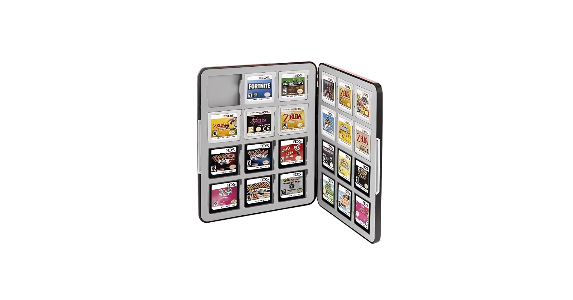 Amazon | 3DS DS ソフト専用 収納 ストレージ型 ケース 24カセット