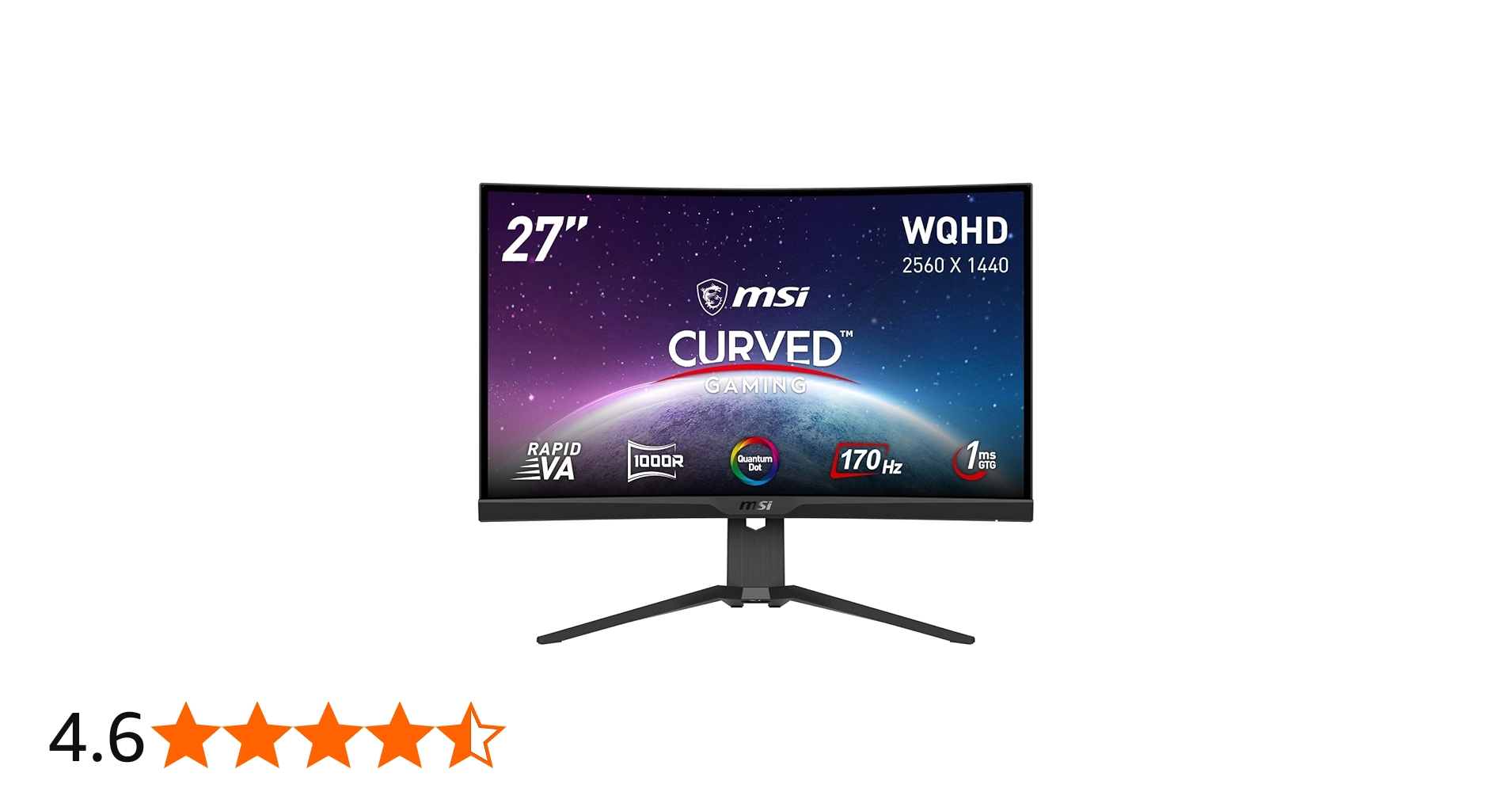 Amazon.co.jp: MSI 湾曲ゲーミングモニター MAG 275CQRF-QD 27インチ