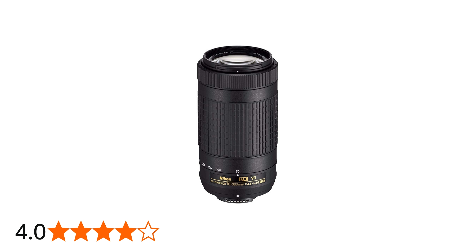 Nikon AF-P DX NIKKOR 70-300 mm f/4.5-6.3G ED VR Lens for DSLR
