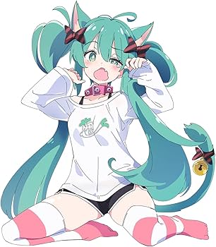 Amazon.co.jp: 初音'ミク Desktop Cute フィギュア ～猫耳Tシャツver