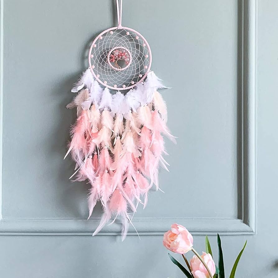 Amazon.co.jp: ドリームキャッチャー ピンクのドリームキャッチャー