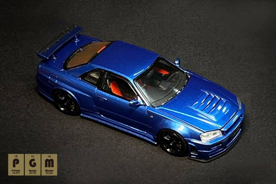 Amazon | PGM 1/43 ニスモ R34 GT-R Z-tune Metallic Blue Luxury