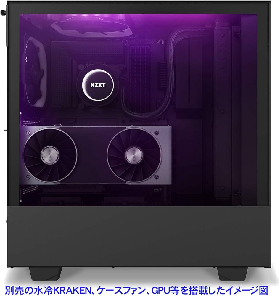 Amazon | NZXT H510 Elite 前面+側面ガラスパネル RGB LED発光&ファン