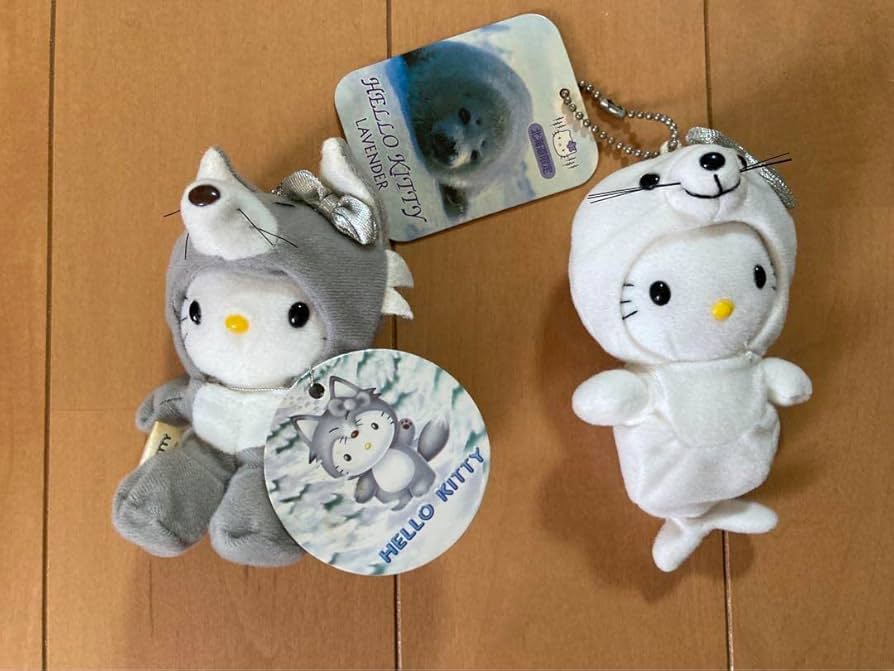 Amazon.co.jp: 北海道限定ご当地キティぬいぐるみキーホルダーセット