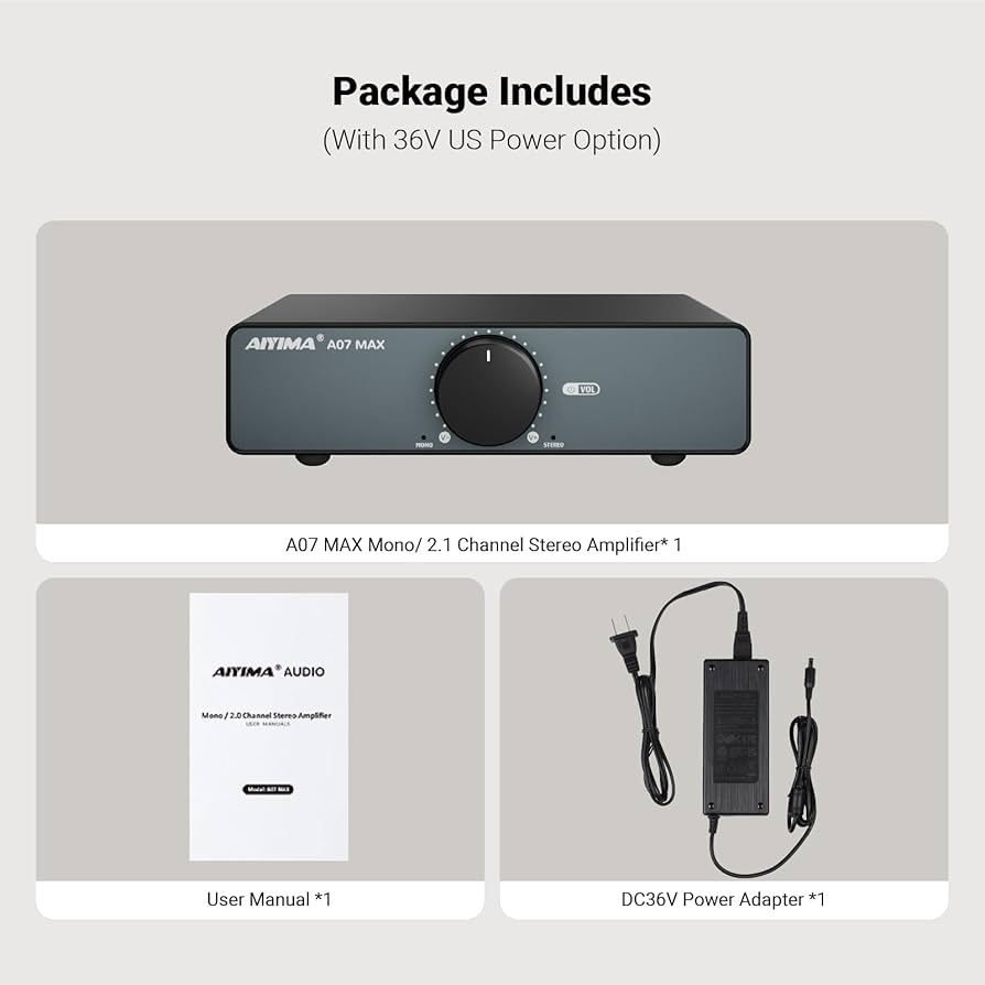 Amazon.com: AIYIMA A07 MAX 2 Channel Stereo Amplifier Home Audio