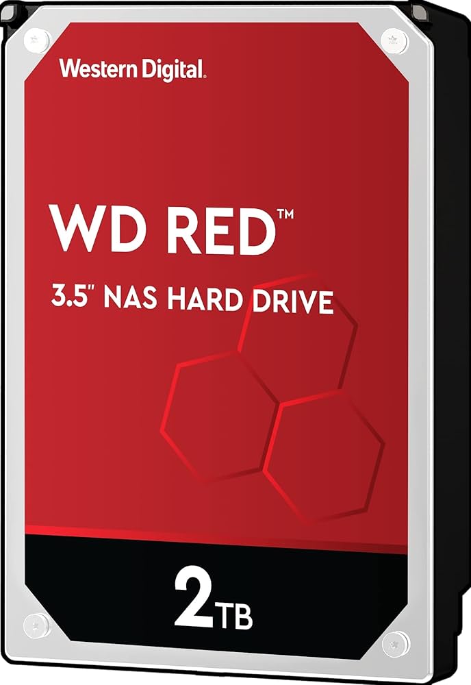 Western Digital 2TB WD Red NAS Internal Hard Drive HDD - 5400 RPM