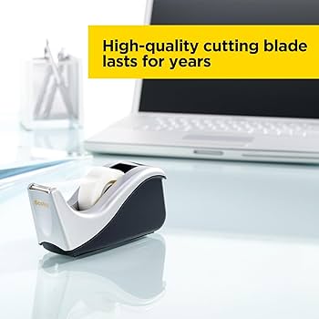 Amazon.com: Scotch Desktop Tape Dispenser, Silvertech Two-Tone