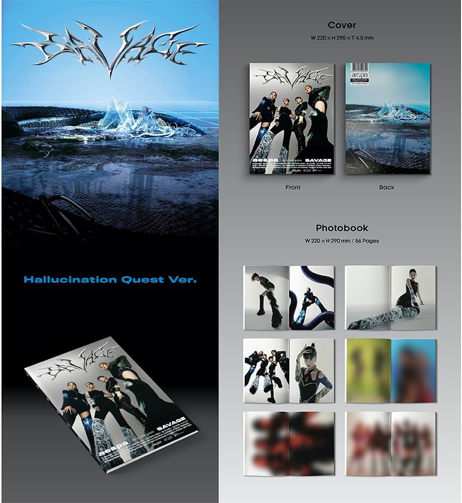 Amazon.co.jp: AESPA SAVAGE Photobook Version 1st ミニアルバム