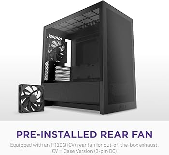 Amazon.com: NZXT H3 Flow – Micro-ATX PC Case – Optimized Airflow