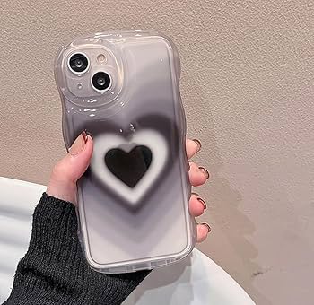 Amazon.com: FLIRACON Wavy Frame Gradient Black Shade Love Heart