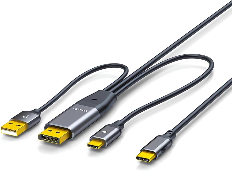 Amazon.co.jp: DisplayPort to USB C 変換ケーブル 4K@60Hz 2M XinYaa