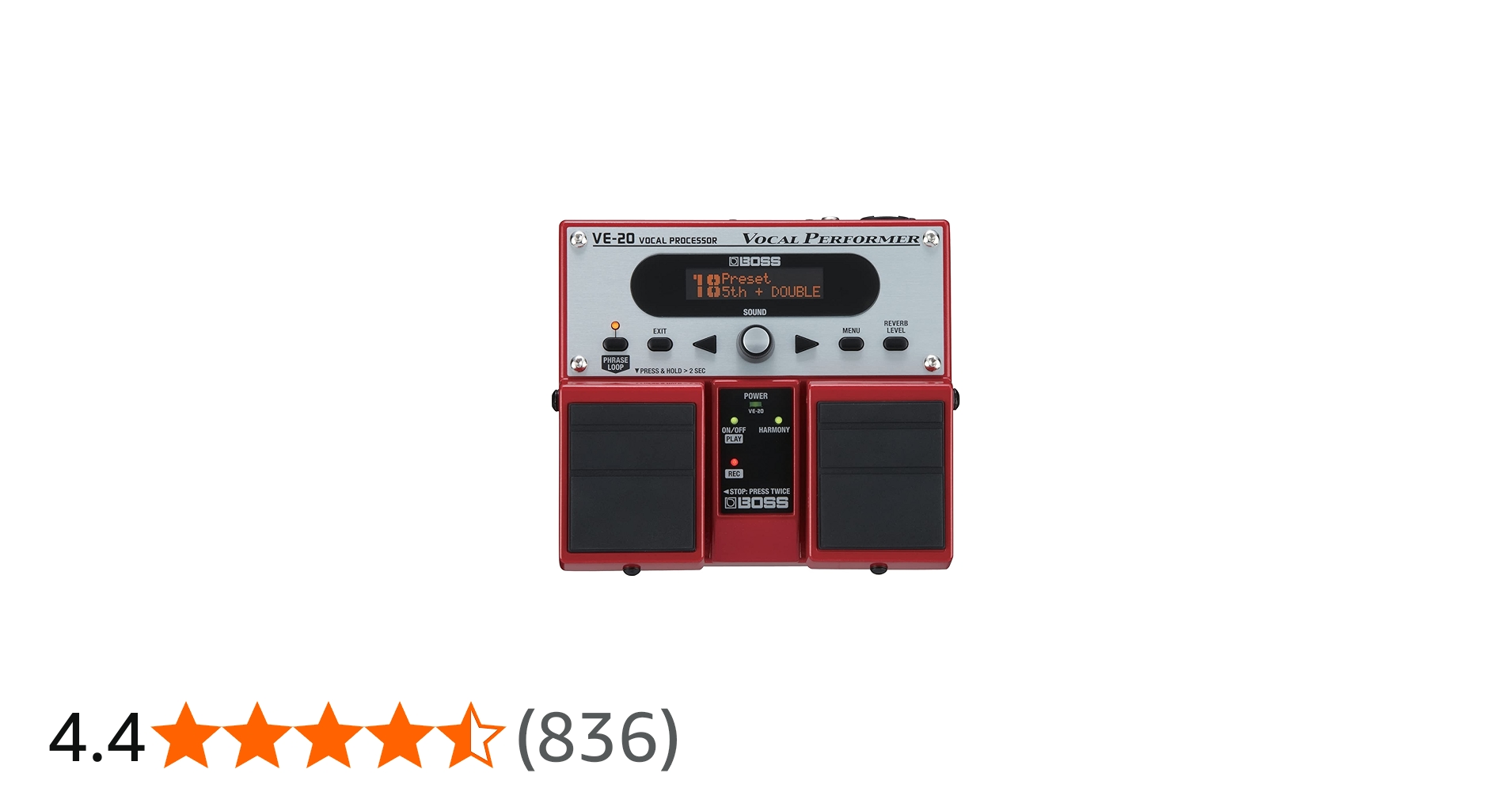 Amazon | BOSS Vocal Processor VE-20 | エフェクター・プロセッサー