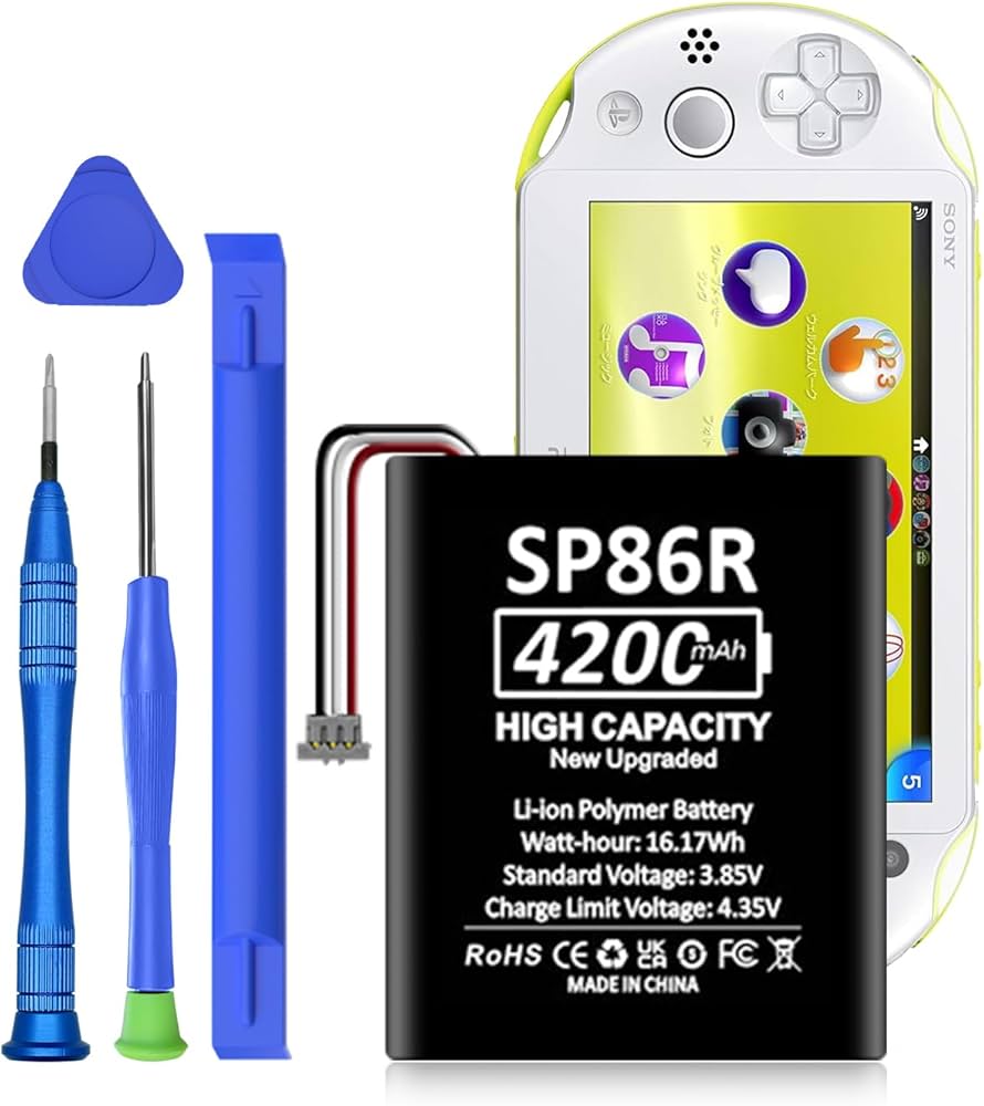 Amazon.com: Ps Vita 2000 Battery, (New Upgrade) 4200mAh High