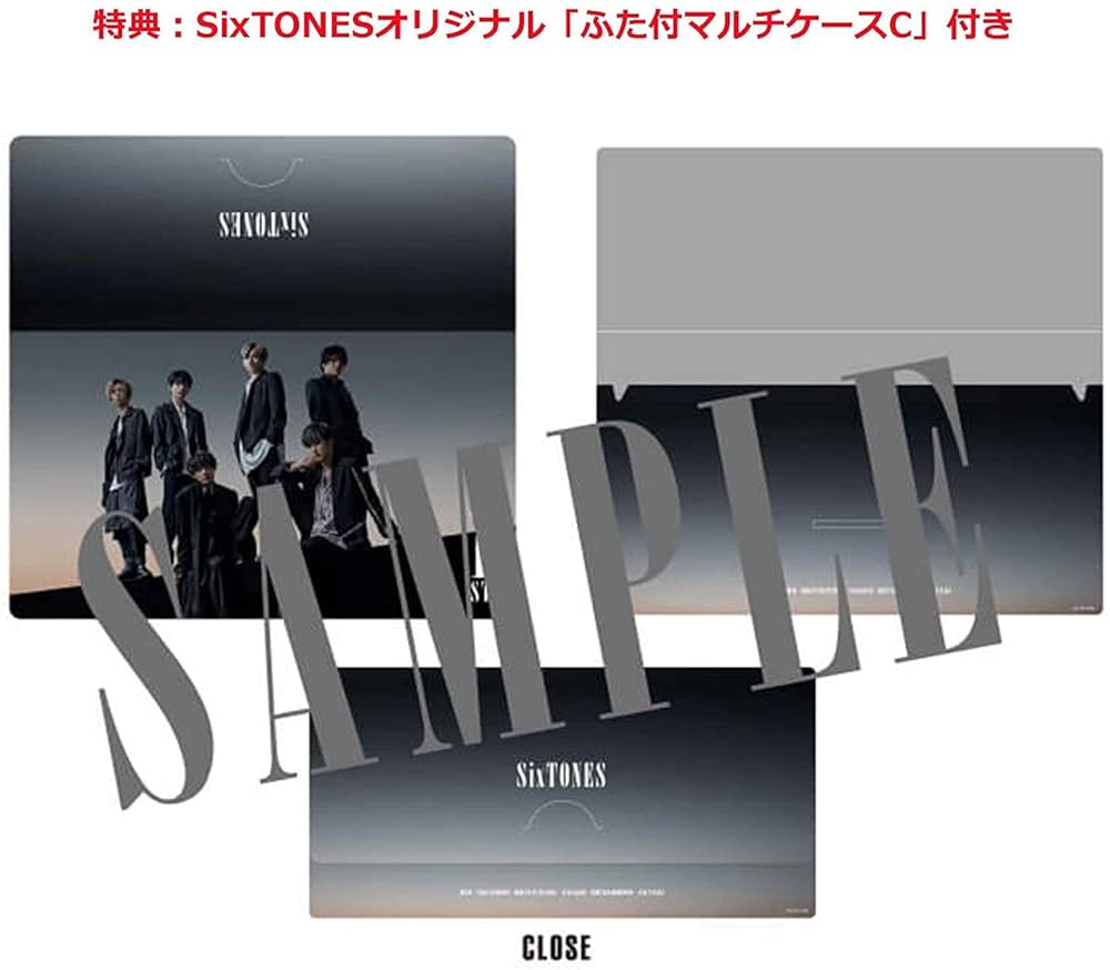 Amazon.co.jp: 【ふた付マルチケースC×3枚付】 SixTONES 1ST 【初回A