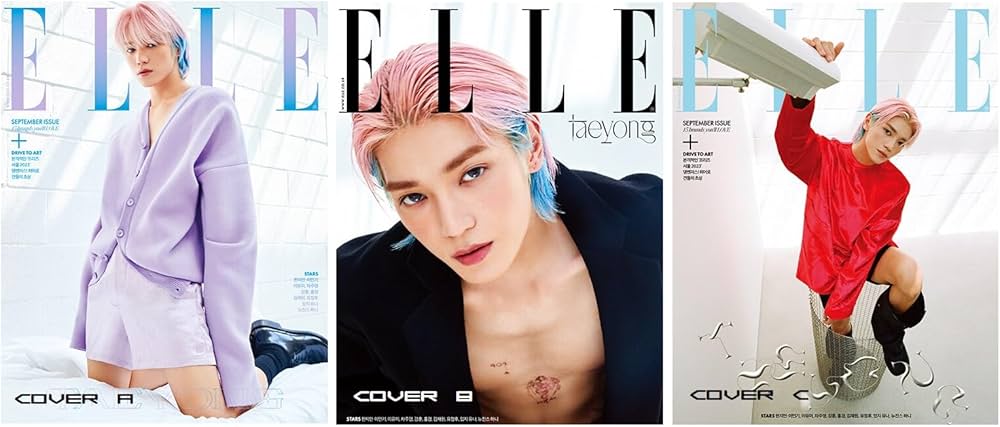 Amazon.com: ELLE Magazine Korean September 2023.09 NCT TAEYONG
