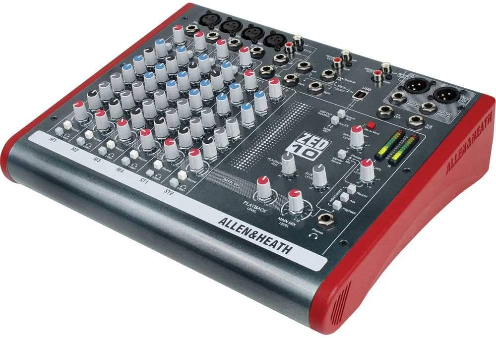 Allen & Heath ZED-10 Four Mono Mic/Lines with 2 Active D.I. and 3