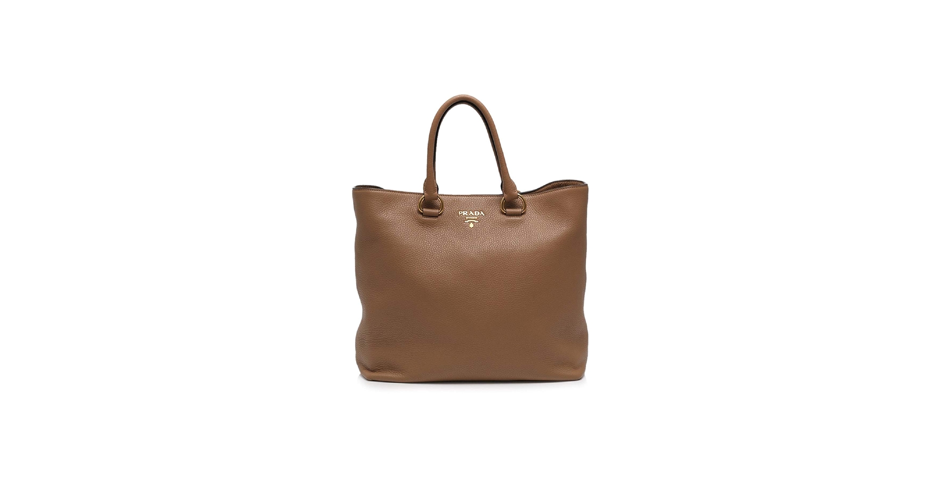 Amazon.com: Prada Women's Brown Vitello Phenix Shopping Tote Top