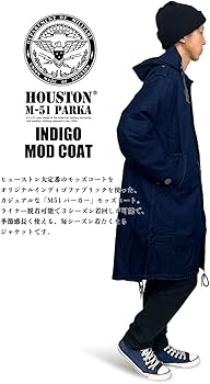 Amazon | [ヒューストン] M-51 インディゴモッズコート フィールド