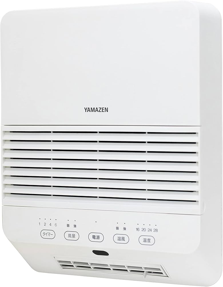 Amazon | [山善] 大風量 セラミックヒーター 壁掛タイプ (温度センサー