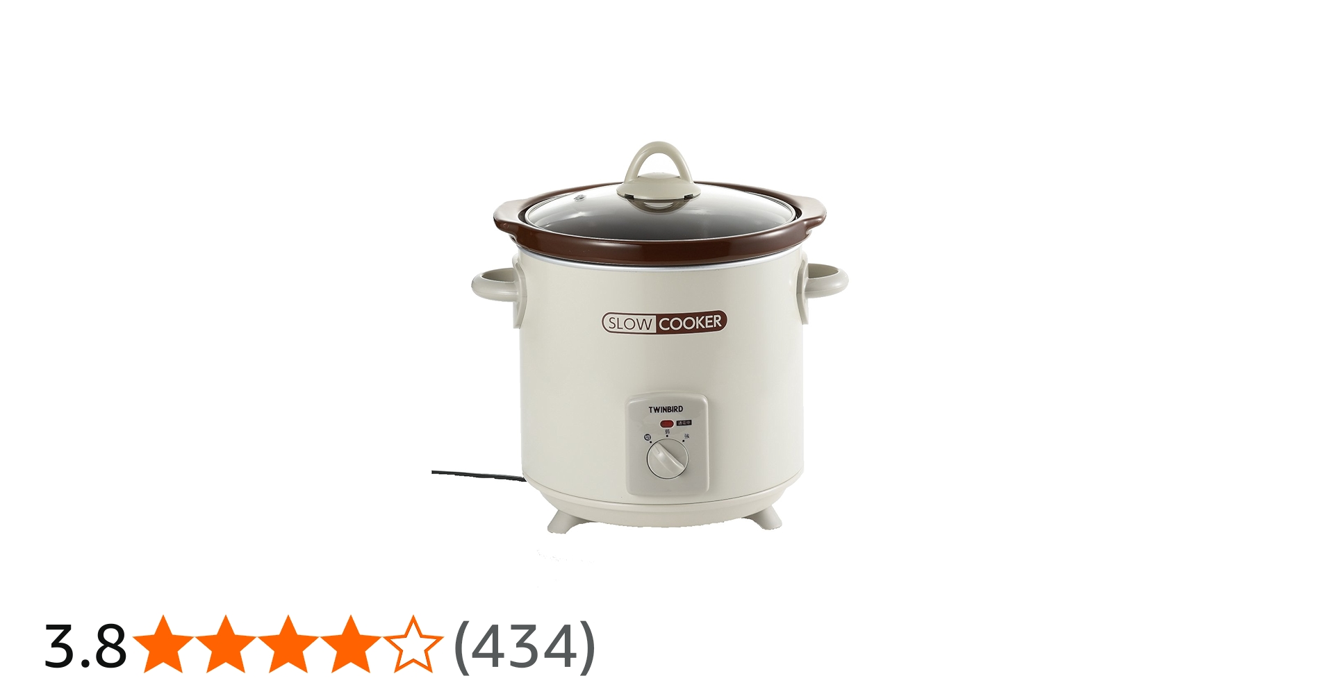 Amazon | ツインバード スロークッカー EP-4717BR ブラウン | TWINBIRD