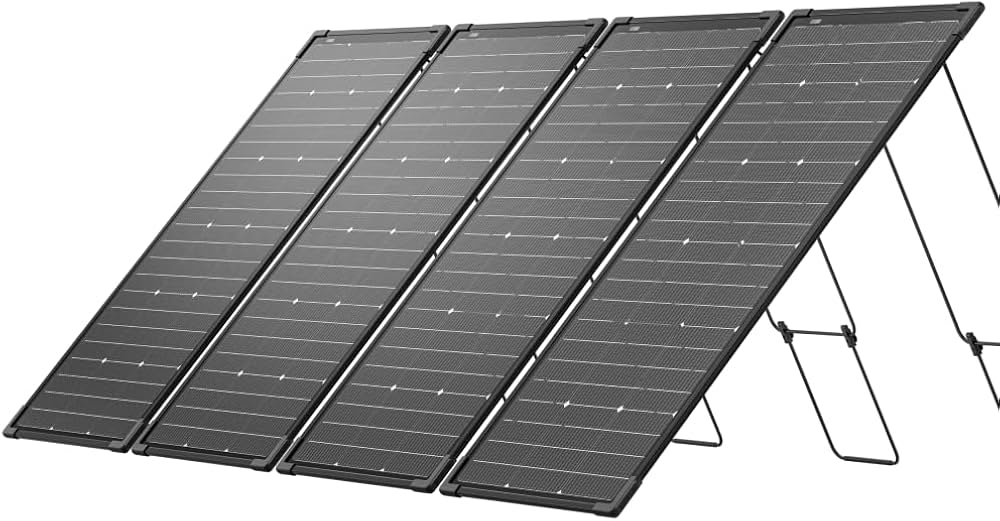 Amazon | EcoFlow ソーラーパネル 125W両面ソーラーパネル4枚 据置型