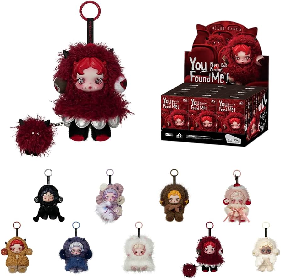 Amazon | POP MART SKULLPANDA You Found Me! シリーズ ぬいぐるみ