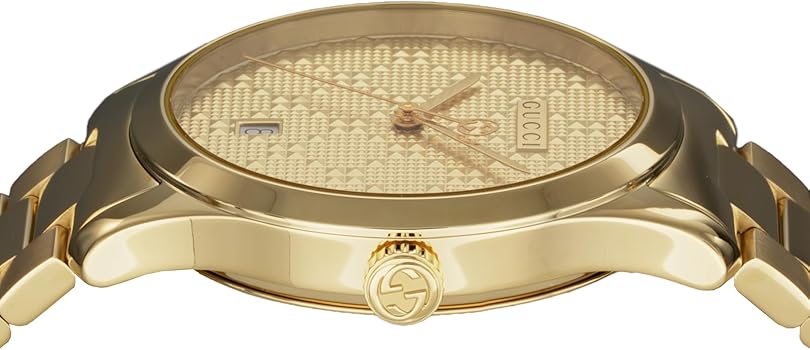 Amazon.co.jp: [GUCCI ]グッチ 腕時計Gﾀｲﾑﾚｽ YA126461A ゴールド文字盤
