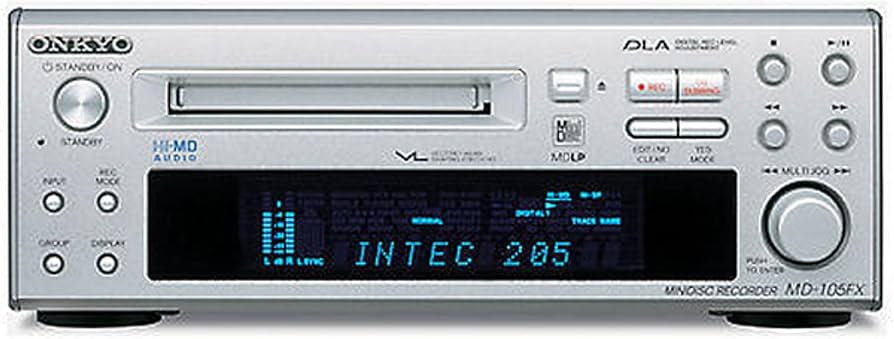 Amazon.co.jp: ONKYO INTEC205 Hi-MDデッキ MD-105FX(S) /シルバー