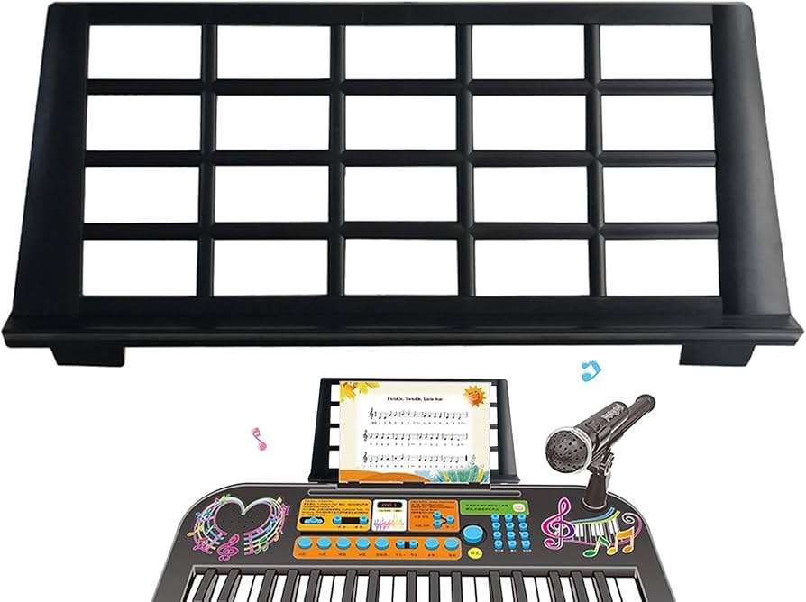 Amazon | キーボード譜面台 | 電子楽譜 | ポータブル楽譜、折りたたみ