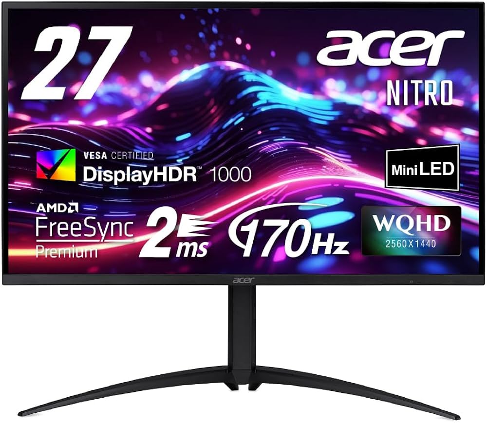 Amazon.co.jp: Acer ゲーミングモニター Nitro 27インチ MiniLED WQHD