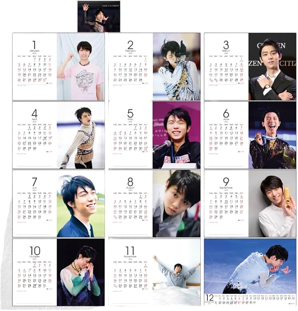 Amazon | 羽生結弦 カレンダー 2026年 卓上カレンダー スケジュール