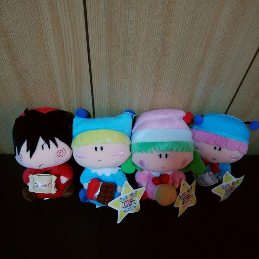 Amazon | ミルモでポン オルゴール ぬいぐるみ 4体セット ちゃお
