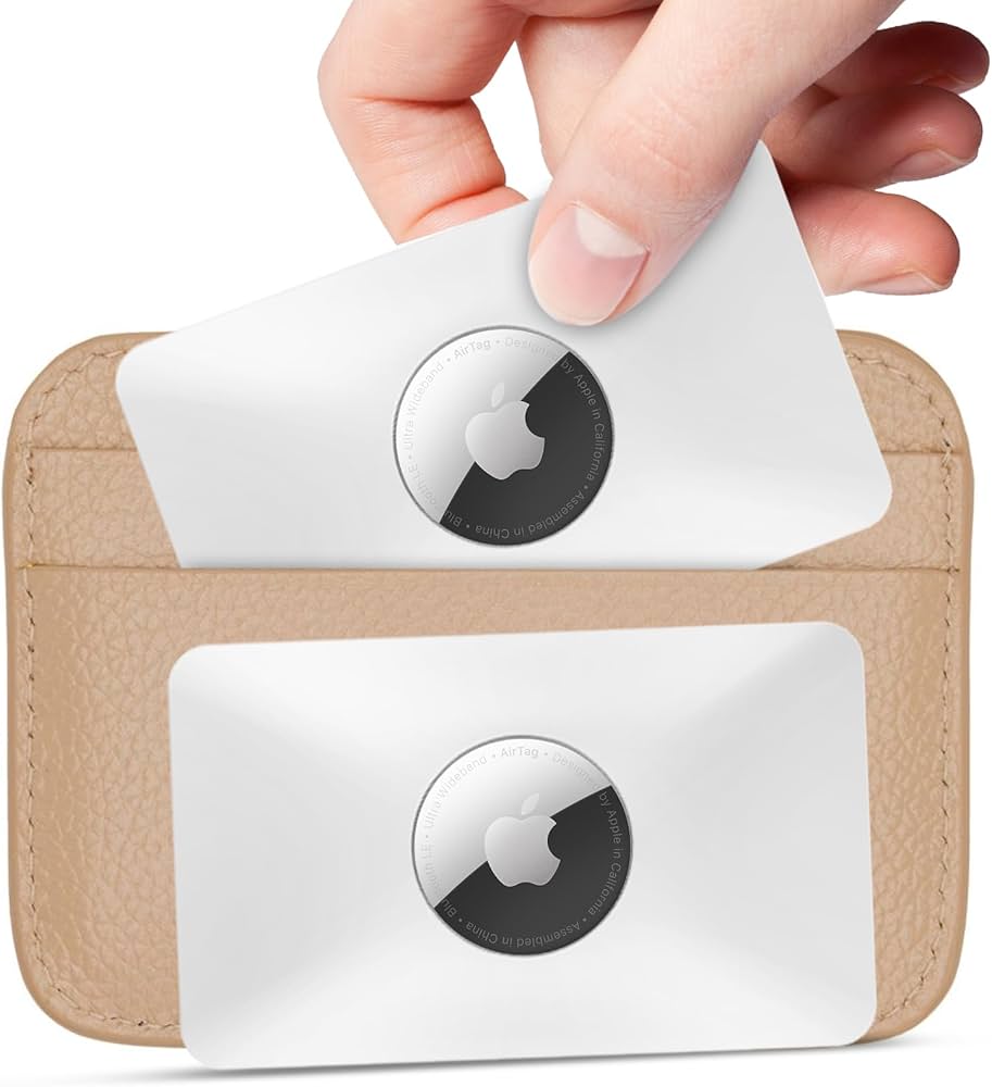 Suporte para carteira AirTag, Branco | Amazon.com.br
