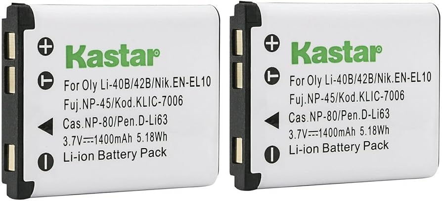 Amazon.com: Kastar CNP-80 Battery 2-Pack Replacement for Casio