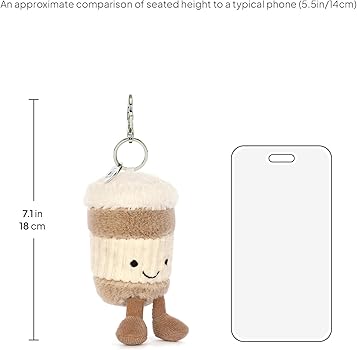 Amazon.co.jp: Jellycat アミューザブル コーヒー持ち帰りバッグキー