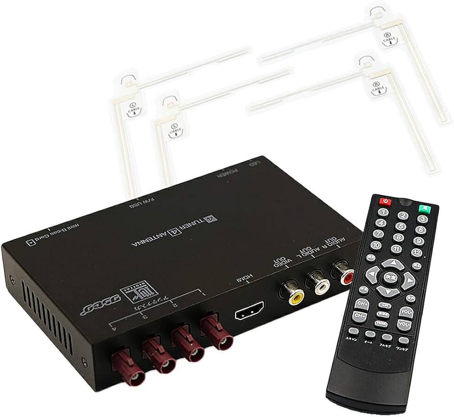 Amazon.co.jp: Fravo 車載 地デジチューナー DFT-408X 4x4チューナー