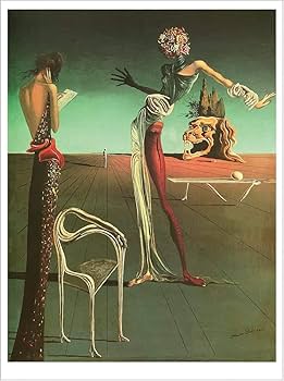 Amazon.co.jp: サルバドール ダリ ウォールアート ダリ バラの頭を持つ