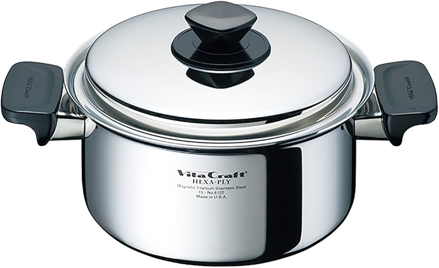 Amazon.co.jp: ビタクラフト 両手鍋 IH対応 ステンレス 蓋付 10年保証