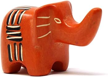 Amazon.co.jp: Global Crafts ソープストーン 小さな象の置物 ケニアで