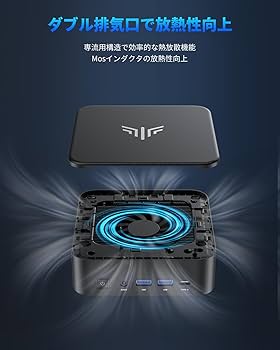 Amazon.co.jp: NIPOGI Gaming PC, AMD Ryzen 5 7430U (6C/12T up to