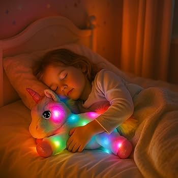 Amazon.co.jp: Easfan LED ユニコーン フラシ天 光るぬいぐるみ