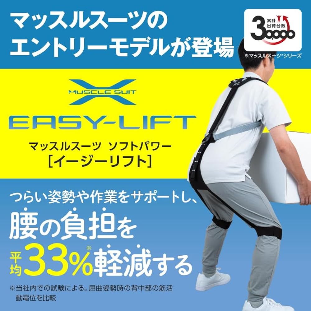Amazon.co.jp: マッスルスーツ Soft-Power EASY-LIFT 腰部負担33％軽減