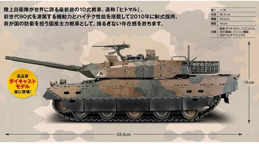 Amazon.co.jp: 1/16 週刊 陸上自衛隊10式戦車をつくる アシェット