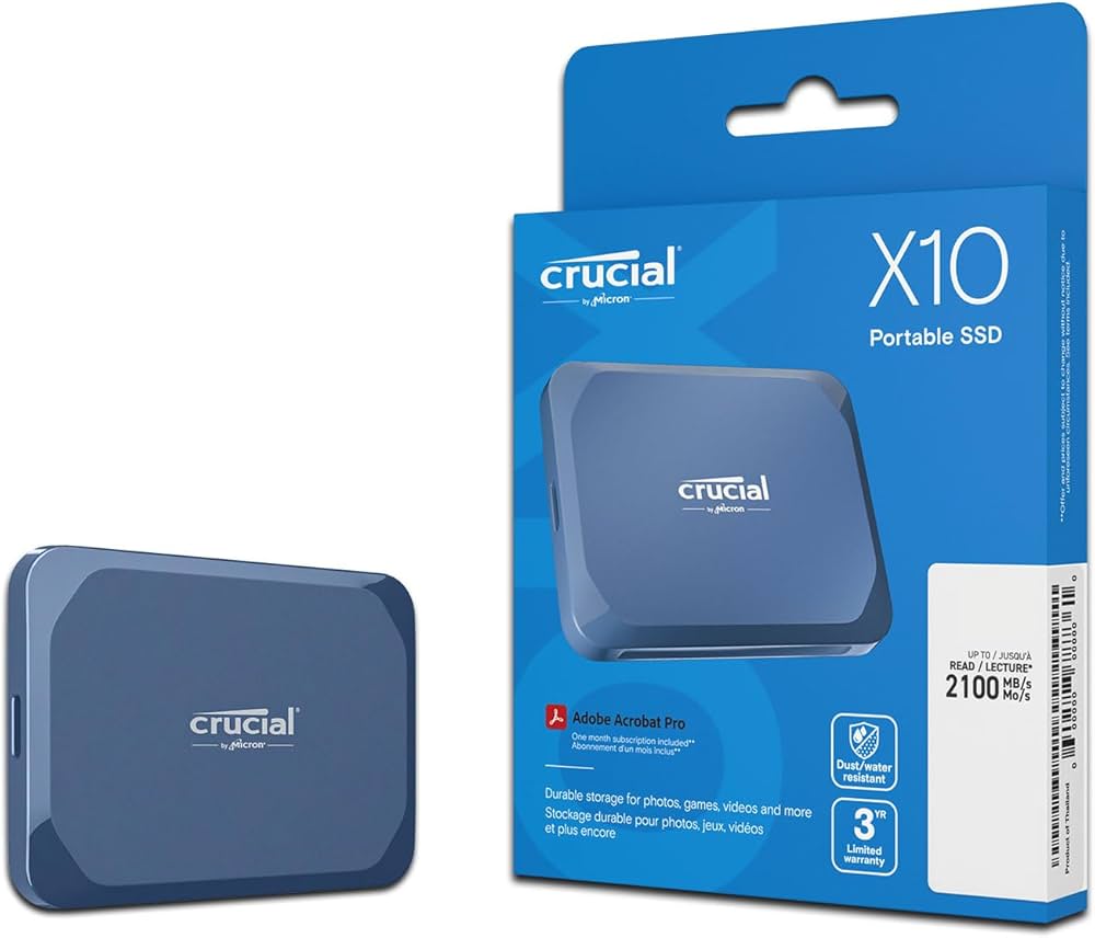 Amazon | Crucial(クルーシャル) X10 外付け SSD 6TB USB3.2/Type-C