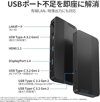 Amazon.co.jp: Lenovo Lenovo USB Type-C デュアルディスプレイ