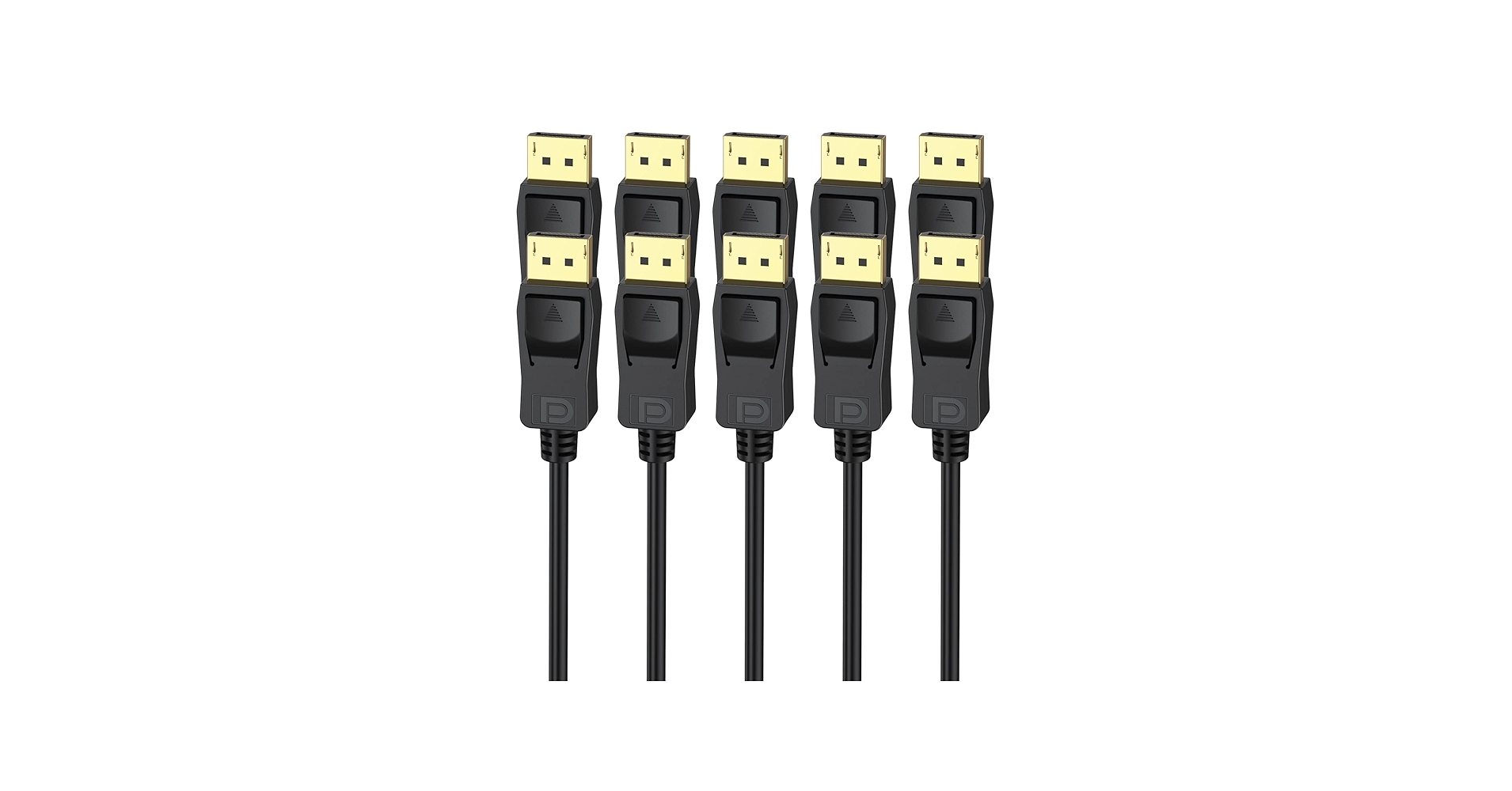 Amazon.co.jp: DisplayPort - DisplayPortケーブル 6フィート 5個