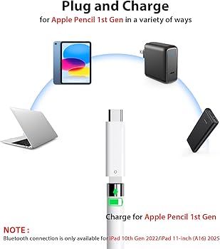 Pencil Adapter for iPad 10, Pencil Charger Only Compatible with
