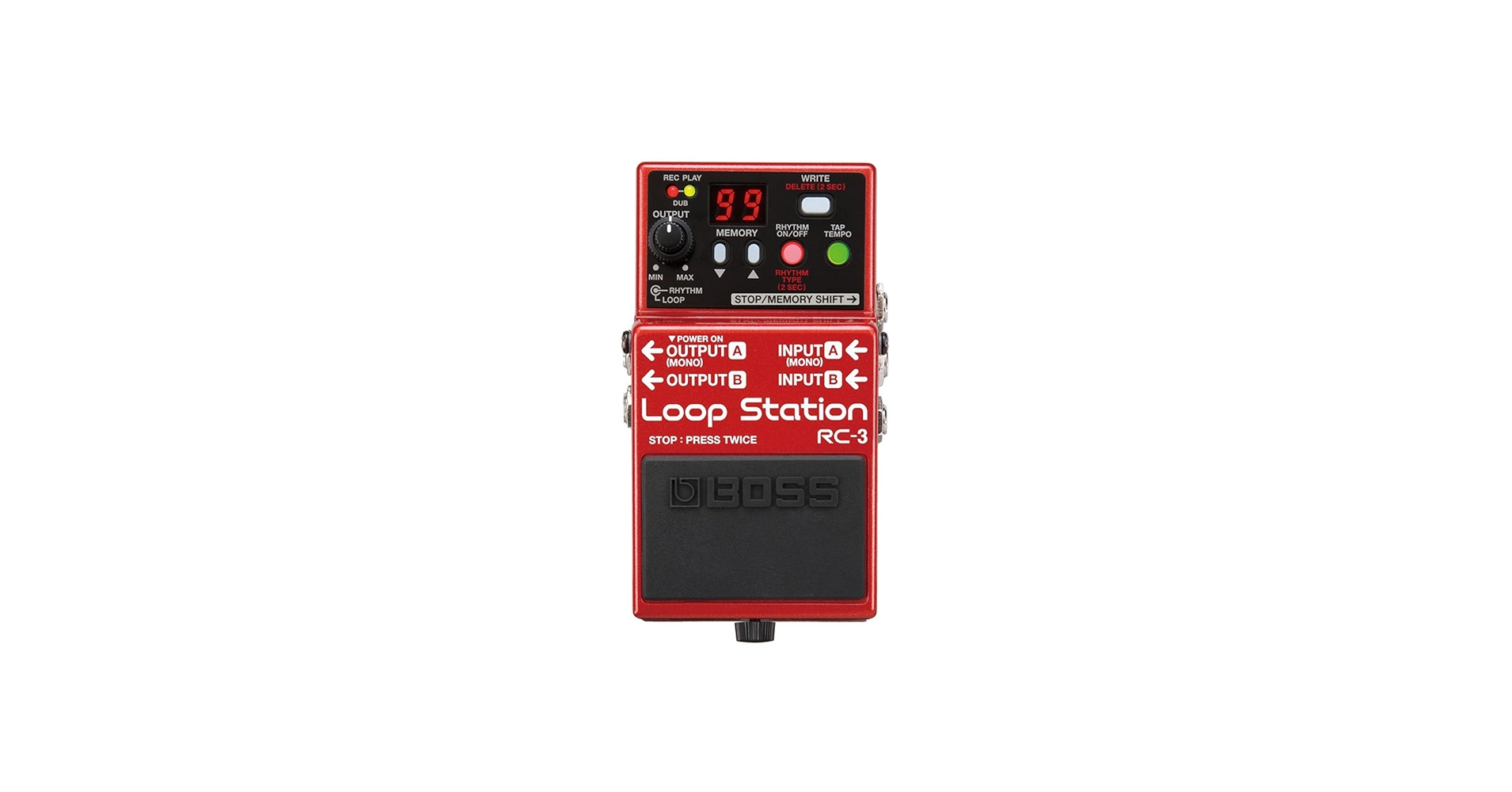 Amazon.com: BOSS RC-3 Loop Station Pedal, red : Musical Instruments