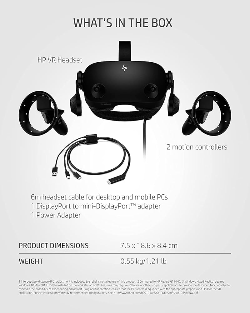 Amazon.com: 2022 HP Reverb G2 Virtual Reality Headset V2 Version